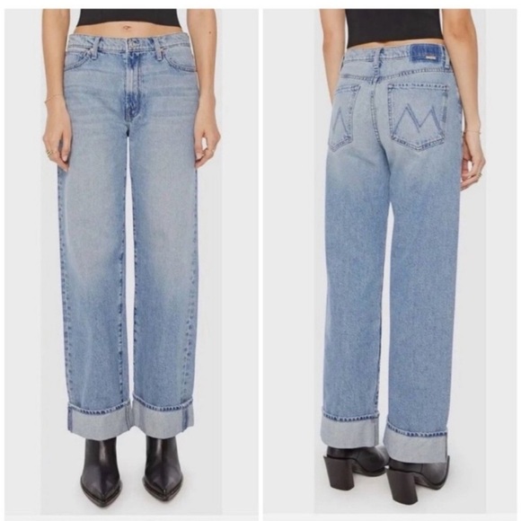 MOTHER Denim - Mother Dodger Skimp Cuff Jeans Wide Leg Leap of Faith 26